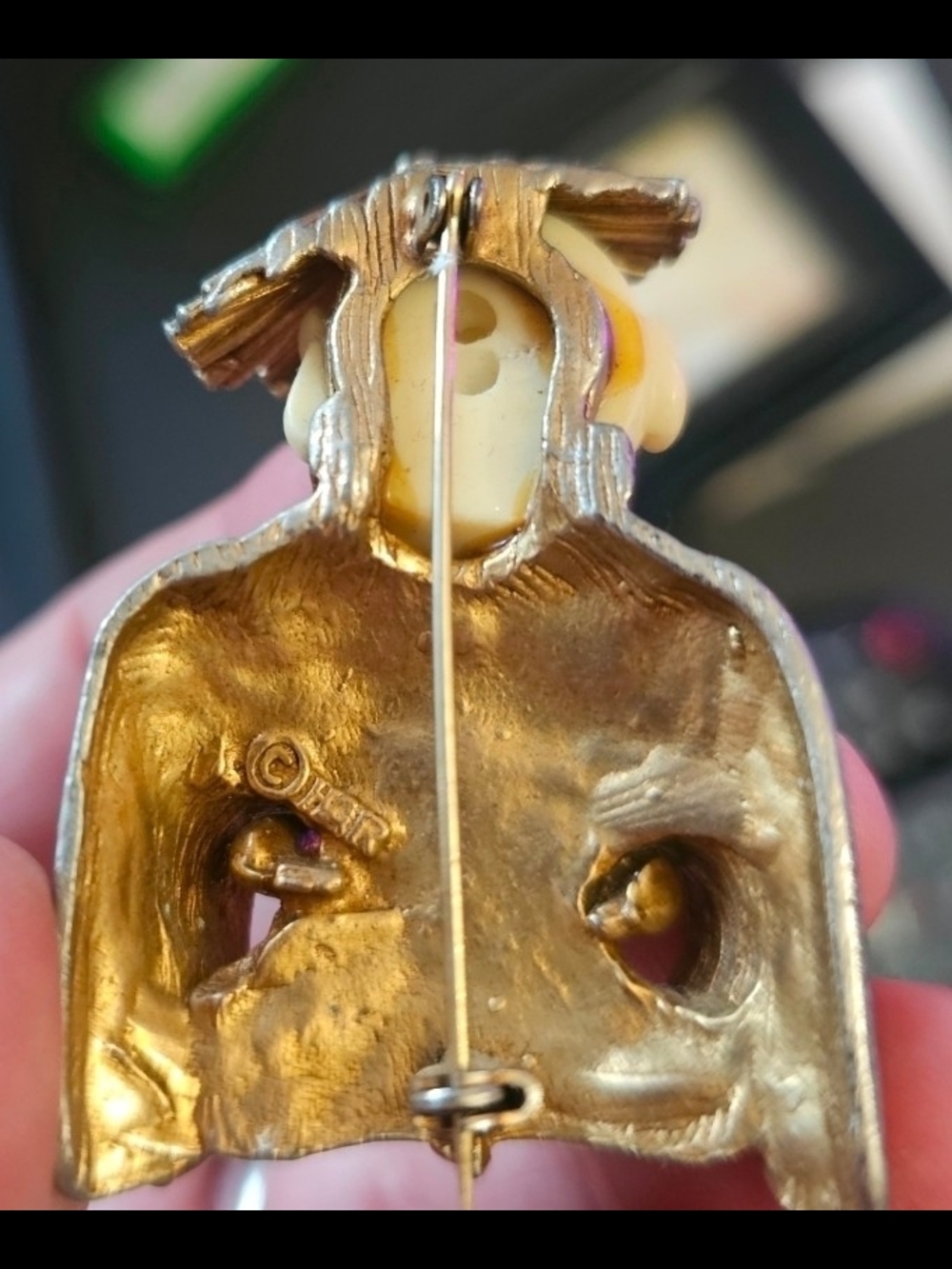 A HAR/Hargo Laughing BUDDA BROOCH. RARE PIECE IN EXCELLENT CONDITION. MAKE OFFER - Picture 6 of 16